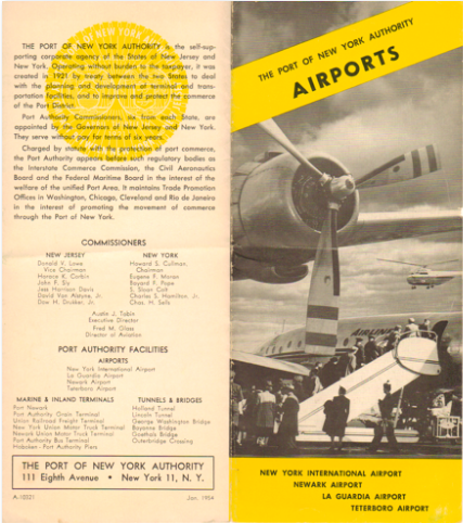 A 1954 Port Authority brochure