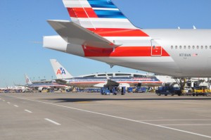 American Airlines' new and old livery
