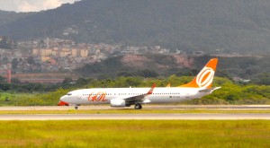 GOL aircraft at Sao Paulo International Airport
