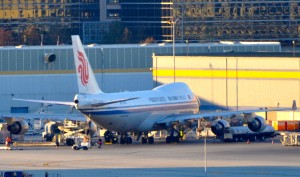 An Air China plane at LAX
