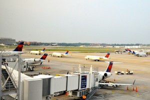 Delta aircraft in Atlanta 