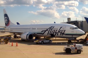 Alaska Airlines plane in Washington, D.C.
