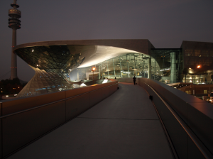 The BMW Welt in Munich has been a notable participant in the Earth Hour program over the years