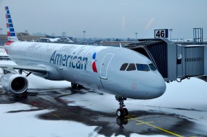 An American Airlines A321T at JFK