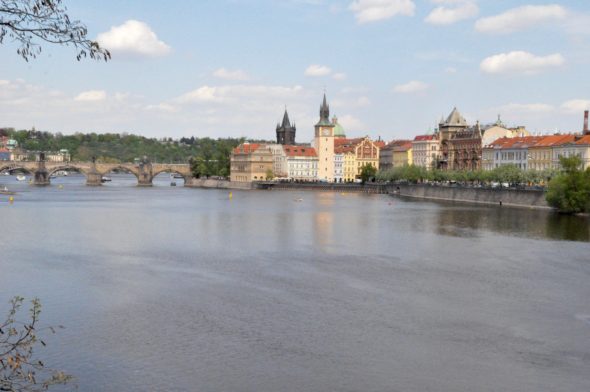 The Vltava or Moldau River in Prague