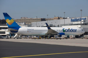 A Condor jet at the gate in Frankfurt 