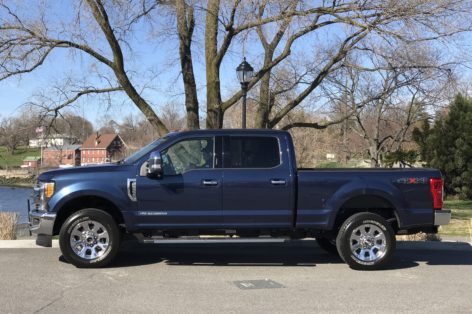 Our test vehicle, the Ford Superduty F250 Platinum
