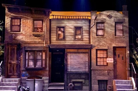The set of "Avenue Q" shortly before the final performance