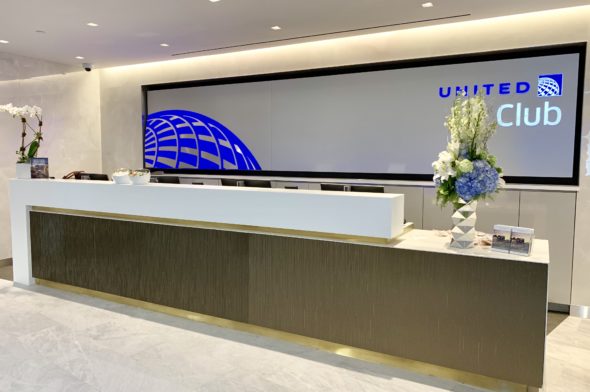 United Club reception desk